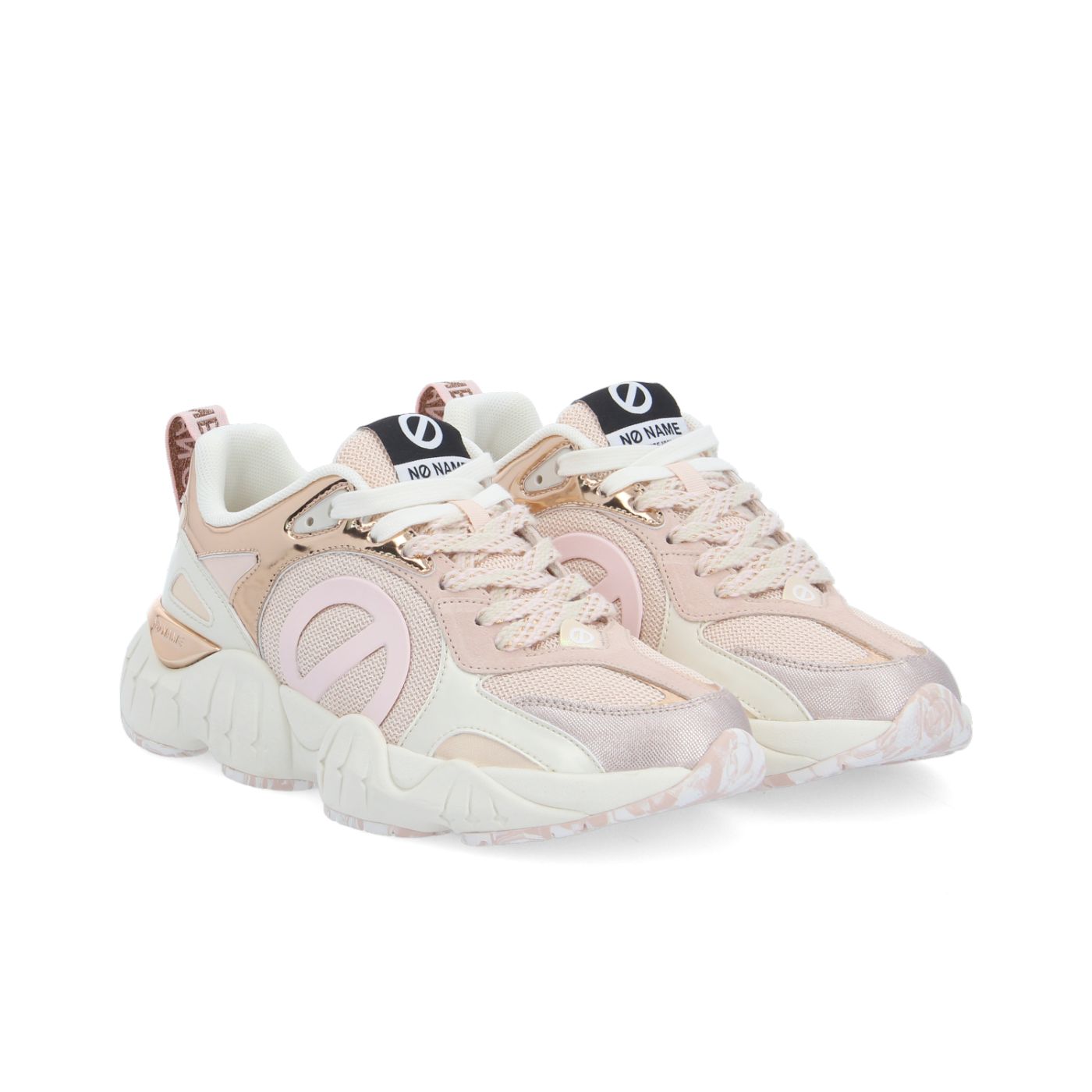 KRAZEE RUNNER W - KNIT/STAMP/SDE - PINK/GOLD
